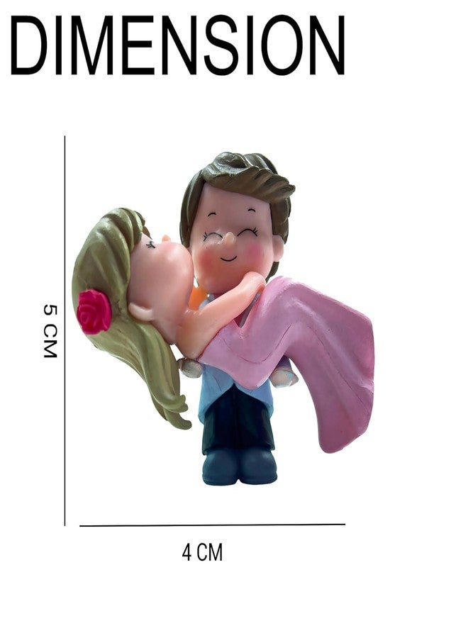 Self Lub Cute Cartoon Couples Action Figure Ornament | Car Dashboard Accessories for Interior Decoration | Adorable Toys for Home Decor Accessories (Couple Design 3) - Image 4